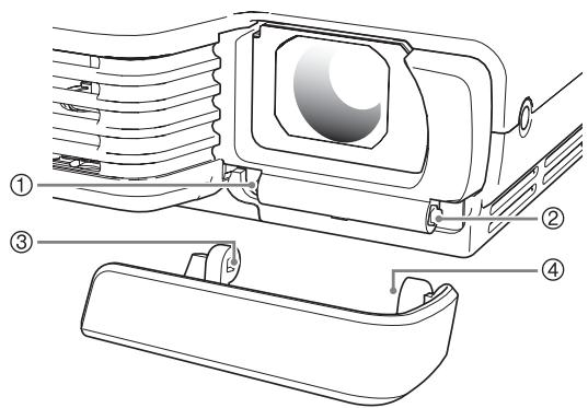 CASIO XJ-S31 - Reattaching the Lens Cover - 1