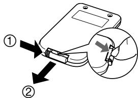 CASIO XJ-S57 - Replacing the Remote Controller Battery - 1