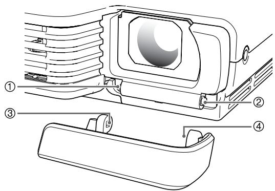 CASIO XJ-S57 - Reattaching the Lens Cover - 1