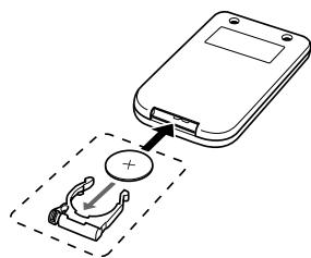 CASIO XJ-SC215 - Replacing the Remote Controller Battery - 2