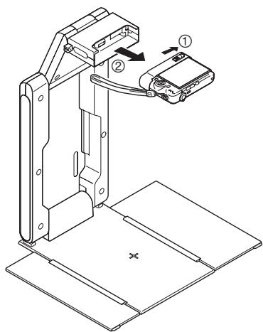 CASIO YC-430 - Removing the PJ Camera from the PJ Camera Stand - 1