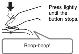 CASIO YC-430 - How do I half-press the shutter button? - 1