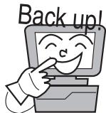 CASIO YC-430 - - Backing up important data - 2