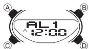 CASIO 2747 - To set an alarm time - 1
