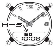 CASIO 2747 - To adjust the analog time - 1