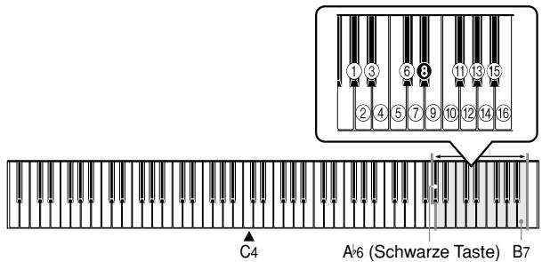 CASIO CELVIANO AP-45 - Spezifizieren des Tastaturkanals - 1