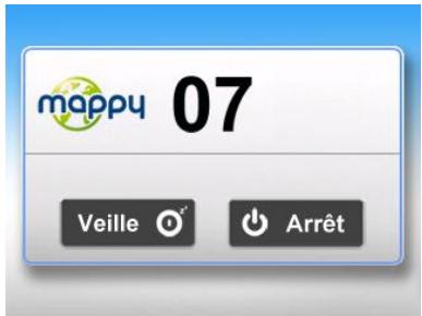 MAPPY MINI 330 MOTO - Éteindre notre appareil - 1