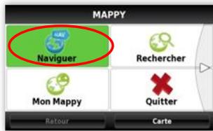 MAPPY MINI 305ND - Comment établir mon premier itinéraire? - 2