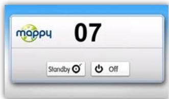 MAPPY MINI 305ND - Turning off your device - 1