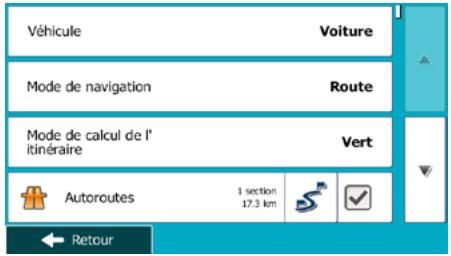 MAPPY ULTIS546, ULTIS549 - Modifier le véhicule utilisé dans la planification d'itinéraire - 2