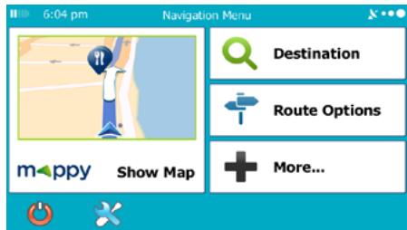 MAPPY ULTI E518 - Navigation menu - 1