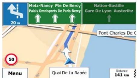 MAPPY ULTI E518 - Lane information and Signposts - 2