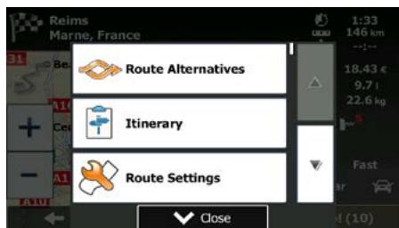 MAPPY ULTI E518 - Checking route alternatives when planning the route - 3