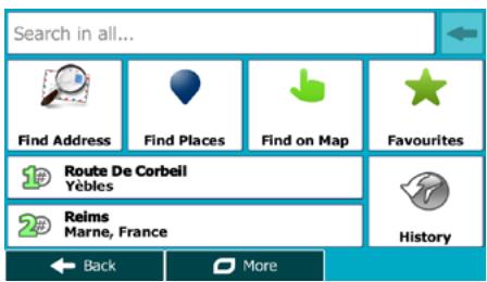 MAPPY ULTI E518 - Selecting one of the most likely destinations (Smart History) - 2