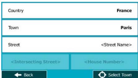 MAPPY ULTI E518 - Selecting a city/town centre as the destination - 7