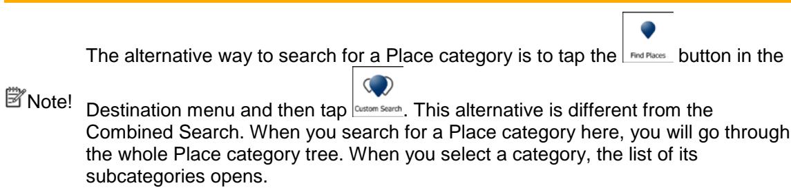 MAPPY ULTI E518 - Combined Search - Navigating to a Place of Interest by its category - 4