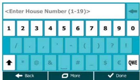 MAPPY ULTI E518 - Enter the house number: - 1