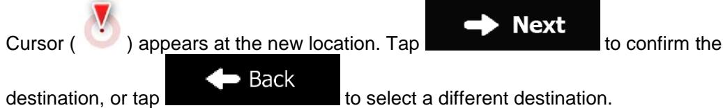 MAPPY ULTI E518 - Combined Search - Navigating to an intersection - 2