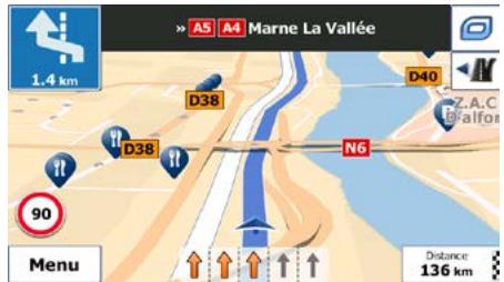 MAPPY ULTI E518 - Lane information and Signposts - 1