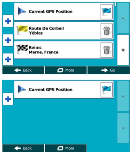 MAPPY ULTI E518 - Setting a new starting position for the route - 3