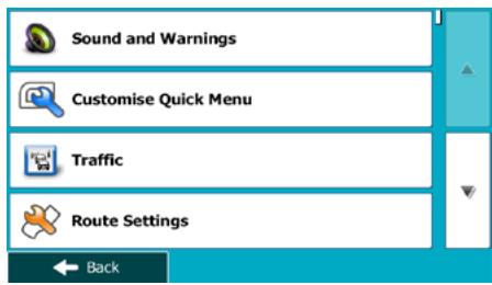 MAPPY ULTI E518 - Settings menu - 1