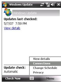 HTC DOPOD D600 - To change Windows Update options - 1