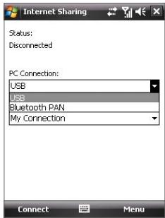 HTC DOPOD D600 - To set up your device as a USB modem - 1