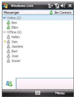 HTC DOPOD D600 - Windows Live Messenger - 1