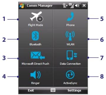 HTC DOPOD D600 - To open Comm Manager - 1