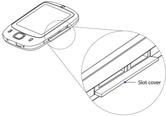 HTC DOPOD D600 - To install the SIM card and microSD card - 1