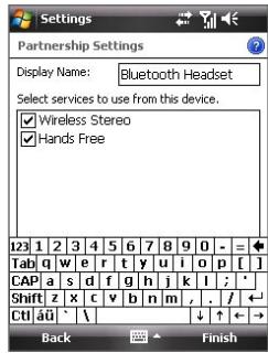 HTC DOPOD D600 - To connect a Bluetooth hands-free or stereo headset - 1