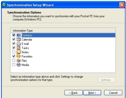 HTC HERALD - Synchronizing Outlook Information - 1