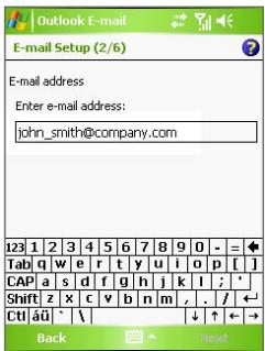 HTC HERALD - Set up a POP3/IMAP4 e-mail account - 1