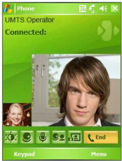 HTC 3600 - Make a video call - 2