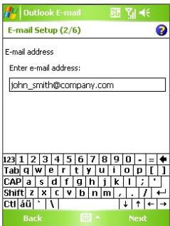 HTC 3600 - Set up a POP3/IMAP4 e-mail account - 1
