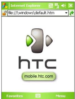 HTC 3600 - Use Internet Explorer Mobile - 1