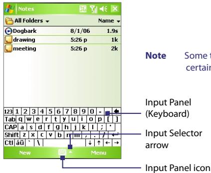 HTC 3600 - Entering Information - 1