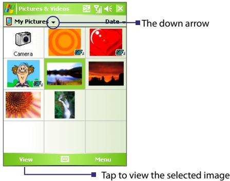 HTC 3600 - Using Pictures &amp; Videos - 1