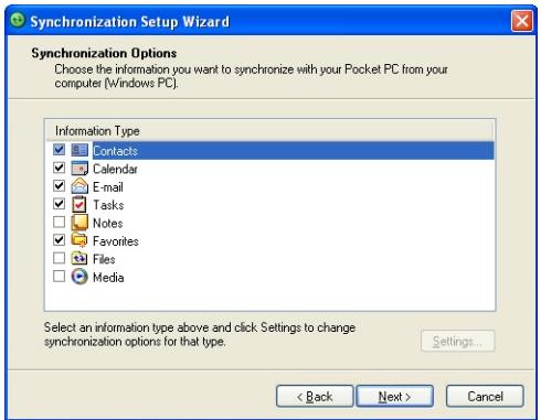 HTC 3600 - Synchronizing Outlook Information - 1