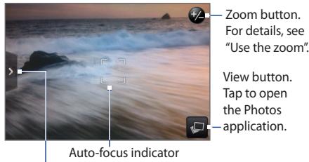 HTC HERO ( ANDROID 2.1 ) - Get to know the viewfinder - 1