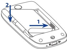 HTC TOUCH 3G - Pour installer la batterie - 1