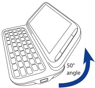 HTC TOUCH PRO 2 - Adjusting the LCD screen angle - 1