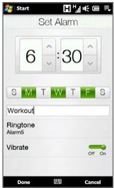 HTC TOUCH PRO 2 - Alarm Clock - 1