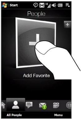 HTC TOUCH PRO 2 - To add favorite contacts - 1
