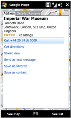 HTC TOUCH PRO 2 - Searching a place of interest - 3