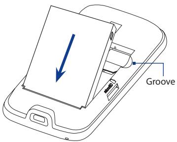 HTC TOUCH PRO 2 - To install the battery - 1