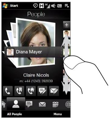 HTC TOUCH PRO 2 - To find a favorite contact - 2