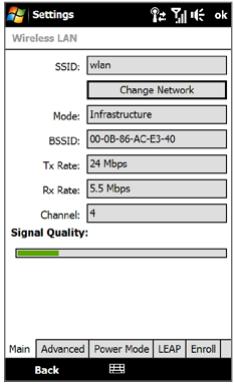 HTC TOUCH PRO 2 - - Wireless LAN screen - 1