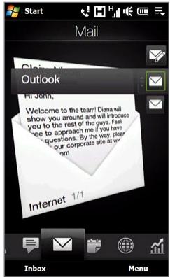 HTC TOUCH PRO 2 - Creating and sending an e-mail message - 1