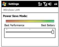 HTC TOUCH PRO 2 - To save battery power while connected to a Wi-Fi network - 1